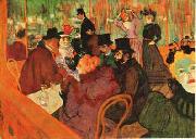  Henri  Toulouse-Lautrec Moulin Rouge painting